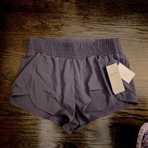 Grey stone Zella athletic shorts, never worn, tags still on